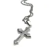 Cross Stainless Steel Silver Men's women's Gift Pendant Factory wholesale direct sales, accept personalized order, DHL free shipping.