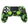 Czaszka Camoflage Camo Silikonowe Soft Sleeve Skin Case Dla PlayStation 4 PS4 Pro Slim Controller Gamepad DHL FedEx EMS Bezpłatny statek