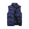 4XL Men\'s Jacket Sleeveless Vest Winter Fashion Casual Coats Male Cotton-Padded Mens Vest Men Thicken Waistcoat