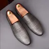 Brand Designer Men Chequered Casual Shoes Handmade Luxurious Flats Men's Fashion Loafers 1N30