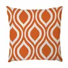 Taie d'oreiller géométrique en coton et lin, série Orange, housse de coussin décorative pour canapé, siège de voiture, 45x45cm, décoration de maison 302f