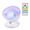 Audio-Lautsprecher tragbarer Mini-Projektor LED Ocean Wave Starry Aurora Nachtlicht Luminaria Neuheit Lampe USB