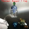 Set XXL Quartz Thermal Banger + bubble carb cap Quartz Thermal Nails 14mm 18mm 10mm Male Female