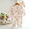 Pasgeboren baby meisje rompertjes bloemen kinderen romper kant hoed baby jumpsuit bloem playsuit peuter kostuum bowknot kleding pak