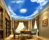 Papel de parede de teto 3D personalizado Murais redondos da parede da lua Decoração da casa da sala de visitas da sala de visitas da decoração do teto 3d decoração da casa de luxo