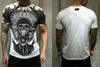 Mannen T-shirt Ronde hals SS "Monopoli Vijf" Katoenen Jersey T-shirt door de straatkunstenaar Alec Monopoly worden afgedrukt aan de voorkant Tshirt voor mannen