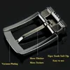 Men's Belt Accessories Business Alloy Perforated Leather Needle Belt Buckle Square Pin Buckle (Random Send)