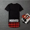 BRSR 2018 UNDERATED Bandana erkek Genişletilmiş Tee Gömlek Erkekler Kaykay Eleman t-shirt Hip Hop tshirt Streetwear Giyim