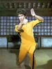 Novo Jeet Kune Do Jogo da Morte Traje Macacão Bruce Lee Clássico Amarelo Kung Fu Uniformes Cosplay JKD6174490