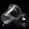 360 мл чашки для напитков с кепкой жесткой пластиковой одноразовой одноразовой чашкой пищевой кухни прозрачная чашка с большой емкостью T2I223