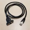 RJ45 RJ-45 CAT5 수컷에서 여성 이더넷 네트워크 확장 케이블 코드 패널 마운트 스크류 30cm