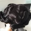 piena pelle sottile uomini parrucchino colore nero 1b capelli umani brasiliani ondulati completa pu toupee sostituzione dei capelli per gli uomini liberi