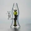 5mm Kalın Yağ Kuleleri İç Geri Dönüşüm Suyu Borular Lava Lamba Dab Rigs Düz Tüp Cam Bongs ile 14mm Kadın Kase XL-LX3