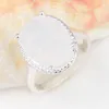 6 Pcs 1 lote Luckyshine Clássico Jóias Fogo Oval Branco Moonstone Cristal Gems 925 Festa de Casamento de Prata Anel de Mulher