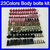Fairing bolts full screw kit For KAWASAKI ZX6R 94 95 96 97 ZX-6R 6 R ZX 6R 1994 1995 1996 1997 Body Nuts screws nut bolt kit 25Colors