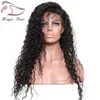 360 Lace Frontal Wig Curly Lace Front Human Hair Wigs Pre Plocked With Baby Hair Brazilian Remy Bleached Knot Full End