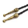 Punk Gothic Style Metal Bull Head Bolo Tie Western Cowboy Artificial Leather Necktie Bola Tie7011838