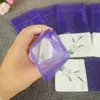 Mor Pamuk Organze Lavanta Poşet boş çanta DIY Kurutulmuş Çiçek Tatlı Bursa Gardırop Kalıp geçirmez Hediye Çantası