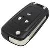 jingyuqin 20pcs/lot 2/3/4/5 Button Flip Folding Car Key Shell for Chevrolet Cruze Remote Key Case Keyless Fob Uncut HU100 Blade