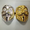 V maschera V maschera galvanica V carattere killer mas placcatura maschera mostro oro e argento