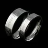 Stainless Steel Heart Band Rings For Men Women Lovers Finger Ring Couple Wedding Party Club Wear