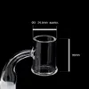 Smoking Accessories 25mmOD Evan Shore Quartz Banger 3mm thick bottom Flat top 90 degree 10mm 14mm 18mm Male Female For Glass Water Bongs