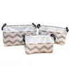 BAKINGCHEF 3 pcs/set Desktop Storage Box Cotton Linen Folding Cabinet Underwear Bra Organizer Women Cosmetics Sundries Lot Case