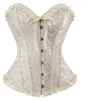 Satin Bone Lace Up Steampunk Corset Sexy Bustier Women Bustier Corset Overbust Slim Corset Straples9604875