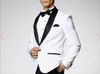 Pas cher et beau beau un bouton garçons d'honneur châle noir revers marié Tuxedos hommes costumes mariage/bal meilleur homme Blazer (veste + pantalon + cravate)