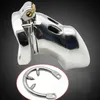 Male 316L Stainless Steel Long Chastity Cage Men Fine Metal Large Locking Belt Device with Barbed Spike Ring Sexy Toys DoctorMonal2594954