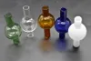 Il più nuovo design 50mm XXXL Termico P Banger Quarzo Chiodo Quarzo Banger Carb Cap Vetro colorato universale Bubble Carb Cap Dabber Glass Carb Cap