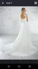 Vestido de noiva de chiffon com corpete de coração apliques de pêlos de decote de decote ilusão mangas de tampa de cabeceira plissada