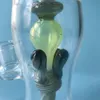 Lava Lamp Bong Bong a percolatore unici con impianti di perforazione a olio da 14 mm con tubi dell'acqua della ciotola Green Dab Rig XL-LX3