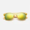 Lunettes de soleil en bambou pour hommes femmes lunettes de voyage lunettes de soleil Vintage lunettes de jambe en bois Design de marque de mode