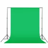 3 colori nero verde bianco2x3m fotografia di cotone di mussollo sfondo schermo sfondo
