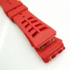 25mm 20mm Red luxury high quality Silicone Rubber Strap Band for RICHAD MILE RM011 RM50-03 01262g