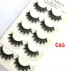 Red Cherry 5 Par False Eyelashes 26 Styles Black Cross Messy Long Thick Fake Eye Lashes Beauty Makeup High Quality5936083