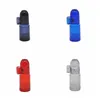 Acrylique coloré en plastique tabac à priser nez pipe forme de balle bouteille portable boîte amovible facile à nettoyer utilisations multiples de haute qualité DHL gratuit