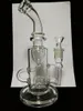 Klein 24cm classic Hookahs Recycler fab glass bong toro smoking water pipe oil rigs Matrix perc smoke pipes joint 14.5mm bowl