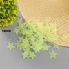 100 stks / set 3D lichtgevende sterren Muurstickers Glow in the Dark DIY Home Decor voor kinderkamer Woonkamer Muursticker