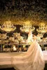 Nuovi abiti da sposa arabi Sheer Luxury Lace Beaded Applique handmade 3D floreale Cattedrale manica lunga Plus Size Abiti da sposa BA99282f