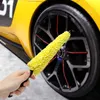 Plastik Kolu Araç Temizleme Fırça Tekerlek Jantlar Lastik Yıkama Fırçası Otomatik Scrub Fırça Araba Yıkama Sünger Araçları