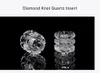 Quartz Diamond knot insert Bowl Nail fit OD 25mm banger for Smoking Dabbing Concentrates Quartz Inserts for Customized Insert Bowls