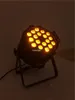 8 pieces with flightcase 18pcs 18w rgbwa uv 6 in 1 par 64 led light led par can 64 par led stage lights