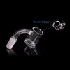 Beveled Edge Quartz Banger With Clear Bottom 10mm 14mm 18mm 45 and 90 Male Female Smoking nail For Glass Water Bong