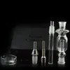 Nector Collectors Kit DAB Straw Mini Handleidingen Waterpijp met Titanium Nail Glass Nector Collector Set 14mm 19mm Joint NC01