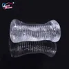 Sweet Dream Men Masturbatore Crystal Trasparente Pocket Pussy Silicone trasparente Vagina realistica per uomo Prodotti del sesso maschile BLM-035 S919