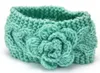 Children Girls Winter knitting Crochet Headbands Baby European Style Bandanas Flowers Braided Headscarf kids Beanies Cap C5422