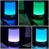 Lumière LED colorée haut-parleur Bluetooth haut-parleurs stéréo sans fil portables boîte de son mains libres TF réveil blanc