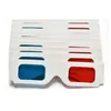 10pcs/lot Universal Paper Anaglyph 3D Glasses Paper 3D Glasses View Anaglyph Red Cyan Red/Blue 3D Glass For Movie EF